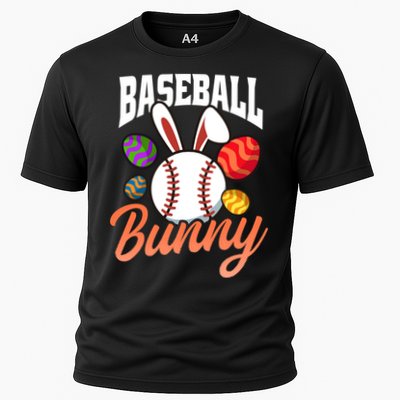 Baseball Bunny Design Easter Baseball Gift Cooling Performance Crew T-Shirt