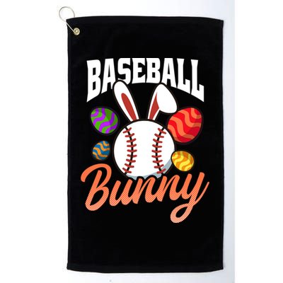 Baseball Bunny Design Easter Baseball Gift Golf Towel