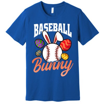 Baseball Bunny Design Easter Baseball Gift Premium T-Shirt