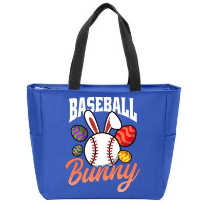 Baseball Bunny Design Easter Baseball Gift Zip Tote Bag