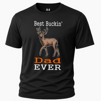 Best Buckin Dad Ever Gift Deer Hunting Funny Performance Shirt