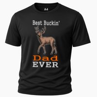 Best Buckin Dad Ever Gift Deer Hunting Funny Cooling Performance Crew T-Shirt