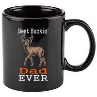 Best Buckin Dad Ever Gift Deer Hunting Funny 11oz C Handle Ceramic Mug