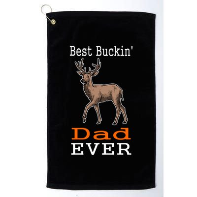 Best Buckin Dad Ever Gift Deer Hunting Funny Golf Towel