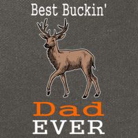 Best Buckin Dad Ever Gift Deer Hunting Funny Cotton Canvas Backpack