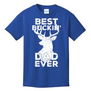 Best Buckin Dad Ever Deer Hunters Dad Gift Kids T-Shirt