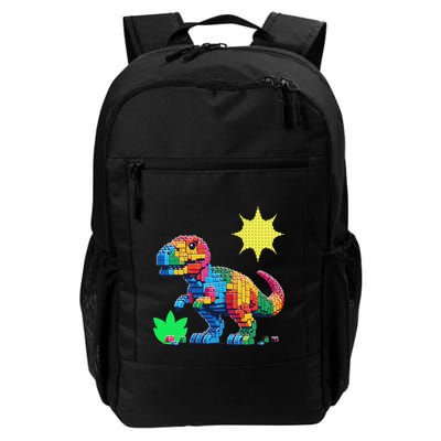 Building Bricks Dinosaur T Rex Family Matching Daily Commute Backpack