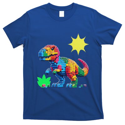 Building Bricks Dinosaur T Rex Family Matching T-Shirt