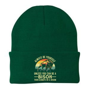 Best Bison Design For Women Buffalo Bison Lovers Knit Cap Winter Beanie