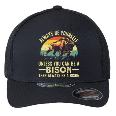 Best Bison Design For Women Buffalo Bison Lovers Flexfit Unipanel Trucker Cap