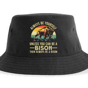 Best Bison Design For Women Buffalo Bison Lovers Sustainable Bucket Hat