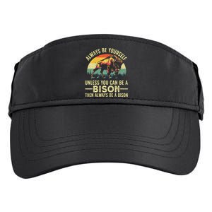 Best Bison Design For Women Buffalo Bison Lovers Adult Drive Performance Visor