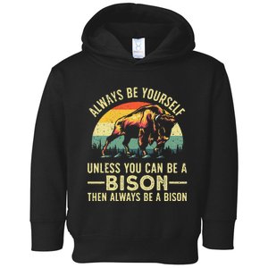 Best Bison Design For Women Buffalo Bison Lovers Toddler Hoodie