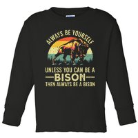 Best Bison Design For Women Buffalo Bison Lovers Toddler Long Sleeve Shirt