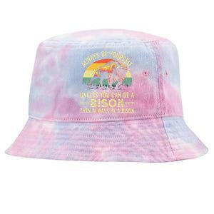 Best Bison Design For Women Buffalo Bison Lovers Tie-Dyed Bucket Hat