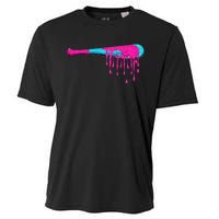 Baseball Bat Drip Cooling Performance Crew T-Shirt