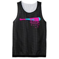 Baseball Bat Drip Mesh Reversible Basketball Jersey Tank