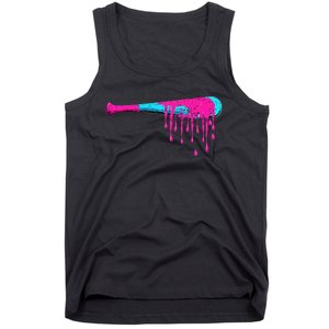 Baseball Bat Drip Tank Top