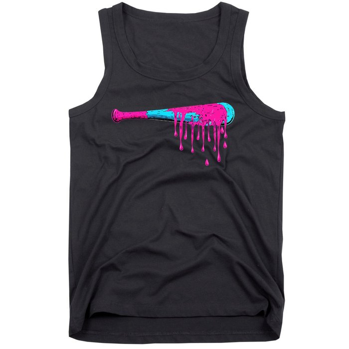 Baseball Bat Drip Tank Top