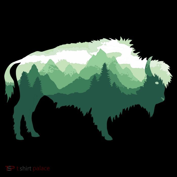 Bison Buffalo Double Exposure Surreal Wildlife Native Animal Impact Tech Backpack