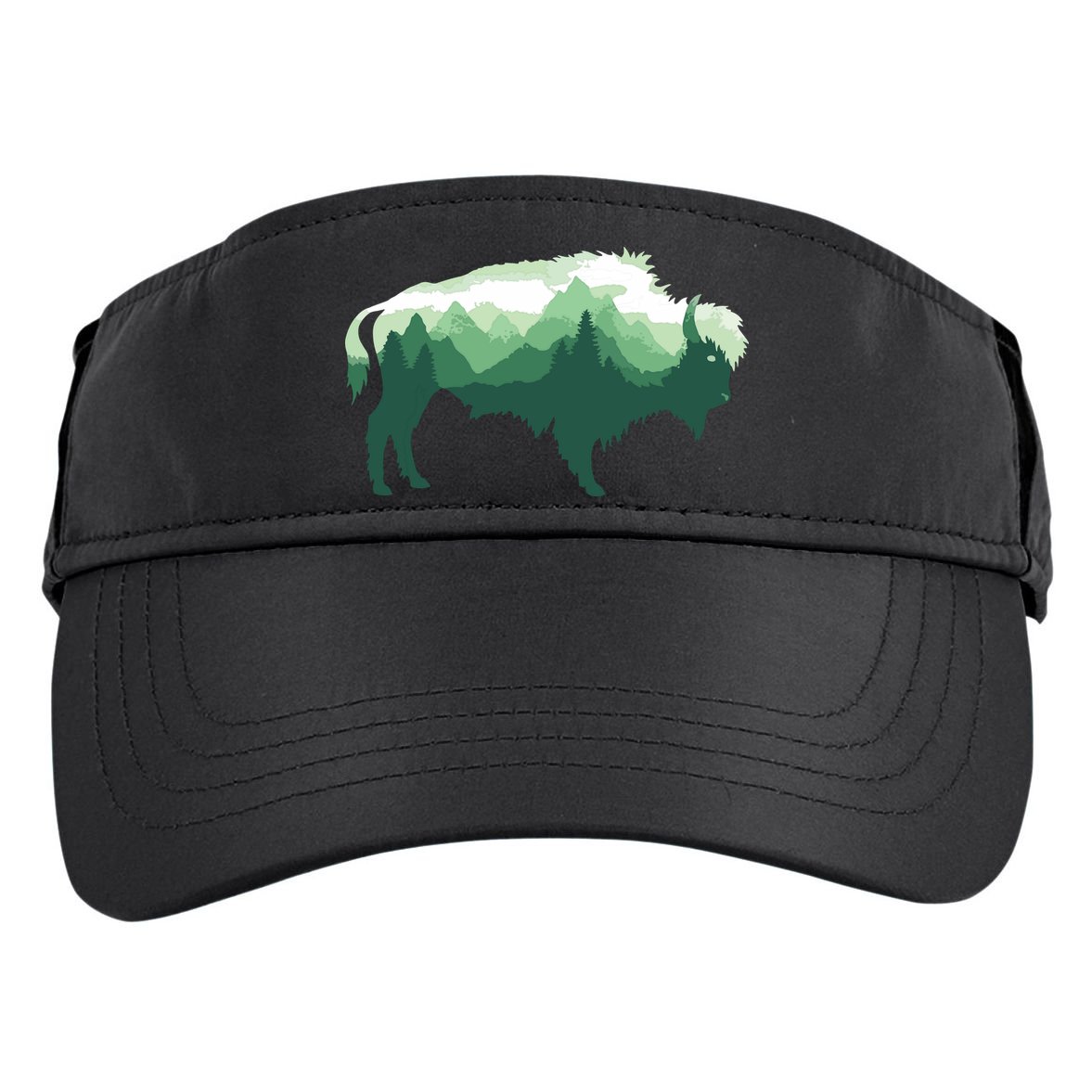 Bison Buffalo Double Exposure Surreal Wildlife Native Animal Adult Drive Performance Visor