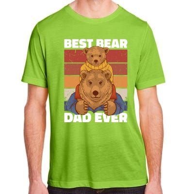 Best Bear Dad Ever For Father's Day Gift Adult ChromaSoft Performance T-Shirt