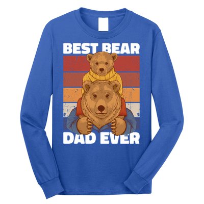 Best Bear Dad Ever For Father's Day Gift Long Sleeve Shirt