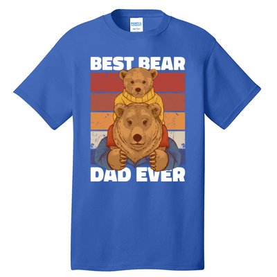 Best Bear Dad Ever For Father's Day Gift Tall T-Shirt