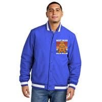 Best Bear Dad Ever For Father's Day Gift Insulated Varsity Jacket