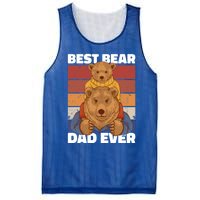 Best Bear Dad Ever For Father's Day Gift Mesh Reversible Basketball Jersey Tank