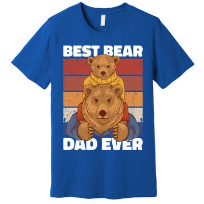 Best Bear Dad Ever For Father's Day Gift Premium T-Shirt