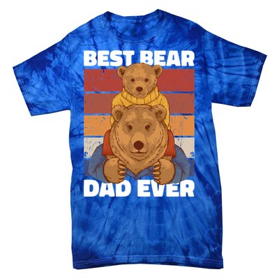 Best Bear Dad Ever For Father's Day Gift Tie-Dye T-Shirt