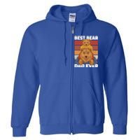 Best Bear Dad Ever For Father's Day Gift Full Zip Hoodie