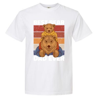 Best Bear Dad Ever For Father's Day Gift Garment-Dyed Heavyweight T-Shirt