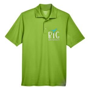 Big Brosaurus Dinosaur Big Brother Men's Origin Performance Pique Polo