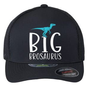 Big Brosaurus Dinosaur Big Brother Flexfit Unipanel Trucker Cap