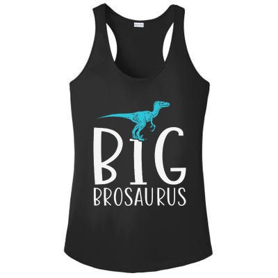 Big Brosaurus Dinosaur Big Brother Ladies PosiCharge Competitor Racerback Tank