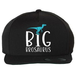 Big Brosaurus Dinosaur Big Brother Wool Snapback Cap