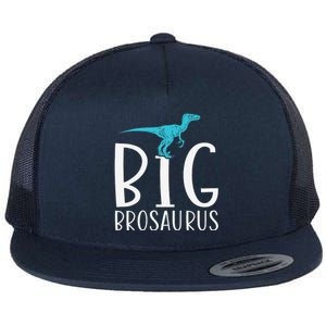 Big Brosaurus Dinosaur Big Brother Flat Bill Trucker Hat