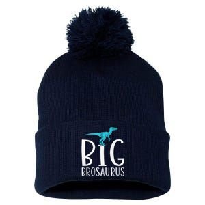 Big Brosaurus Dinosaur Big Brother Pom Pom 12in Knit Beanie