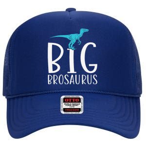 Big Brosaurus Dinosaur Big Brother High Crown Mesh Back Trucker Hat