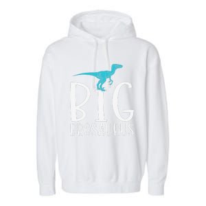 Big Brosaurus Dinosaur Big Brother Garment-Dyed Fleece Hoodie