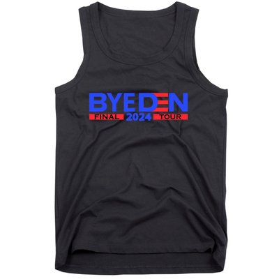 Biden Bye Den Final Tour 2024 Funny Novelty Design Tank Top