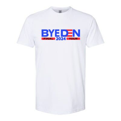 Biden Bye Den Final Tour 2024 Funny Novelty Design Softstyle CVC T-Shirt