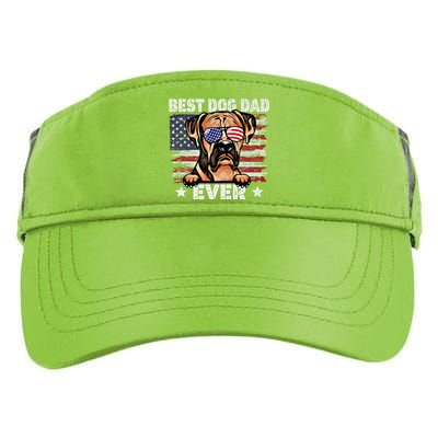 Best Boxer Dad Ever American Flag Fathers Day Gift Adult Drive Performance Visor