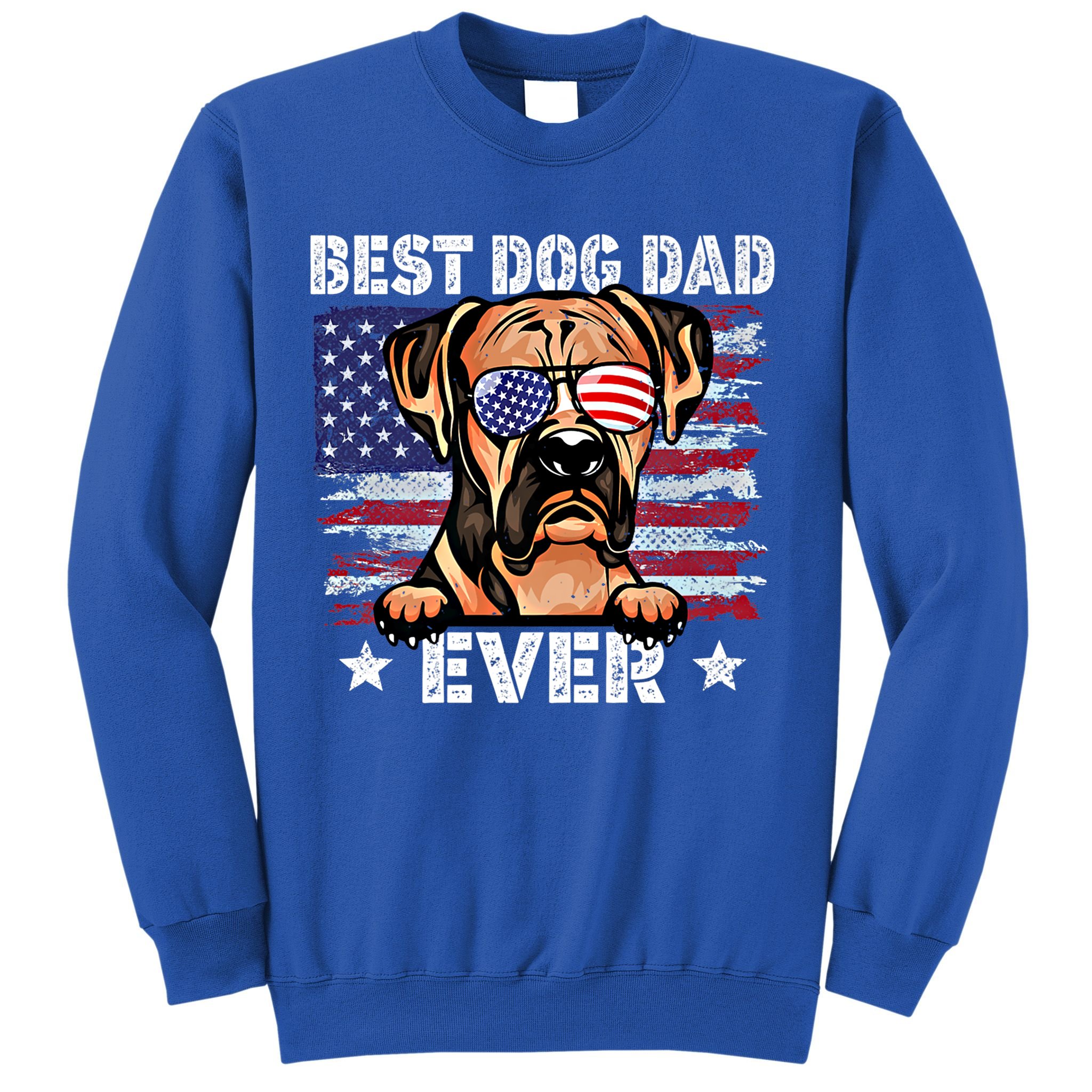 Best Boxer Dad Ever American Flag Fathers Day Gift Sweatshirt