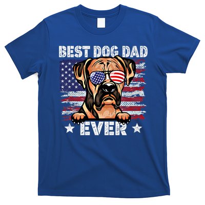 Best Boxer Dad Ever American Flag Fathers Day Gift T-Shirt