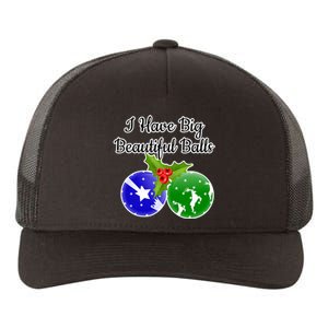 Big Balls Dirty Santa Xmas Fun Adult Humor Ugly Gift Idea Yupoong Adult 5-Panel Trucker Hat