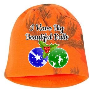 Big Balls Dirty Santa Xmas Fun Adult Humor Ugly Gift Idea Kati - Camo Knit Beanie