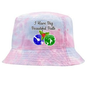 Big Balls Dirty Santa Xmas Fun Adult Humor Ugly Gift Idea Tie-Dyed Bucket Hat